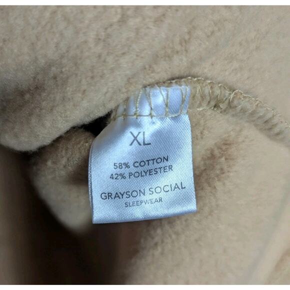 Grayson Social Juniors Womens Sleep Dress Care Bears Tan Soft Sweatshirt Size XL - Picture 9 of 10